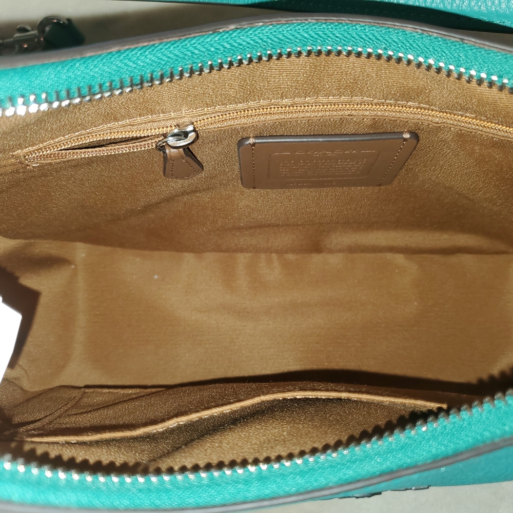 Coach Aqua Leather Shoulder Bag - Picture 9 of 9